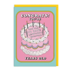 Greeting Cards|Too Old For Leo Birthday Card