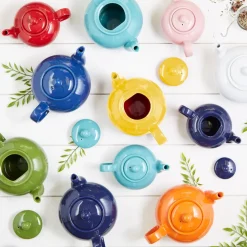 Teapots|Turquoise Small Stoneware Teapot