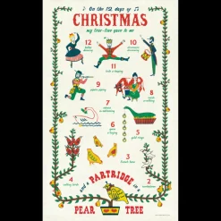 Tea Towels|Twelve Days of Christmas Tea Towel