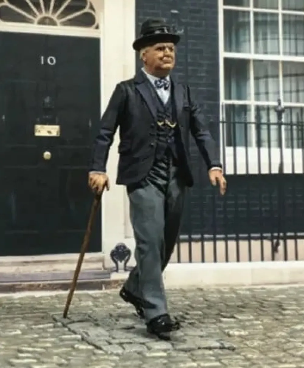 Cultural Icons|W. Britain Miniatures|UK Prime Minister Winston Churchill, 1940-45 Figurine