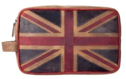 Bath Accessories|Union Jack Brown Washbag
