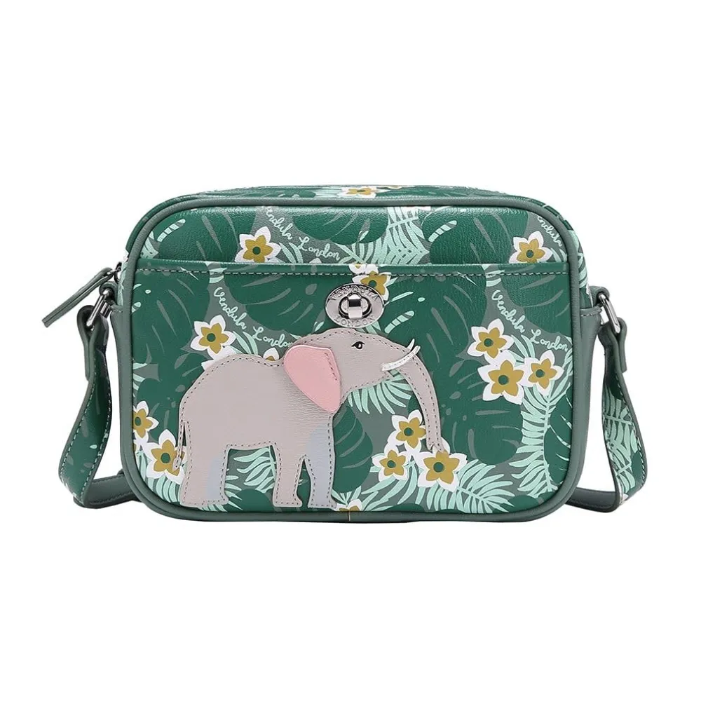 Vendula London Vendula London|Animal Park Elephant Motif Large Camera Bag