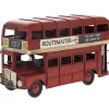 Souvenirs|Home Accents|Vintage Transport Small Double Decker Bus Model