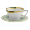 Vista Alegre Teacups & Saucers|Art Deco Emerald Teacup & Saucer