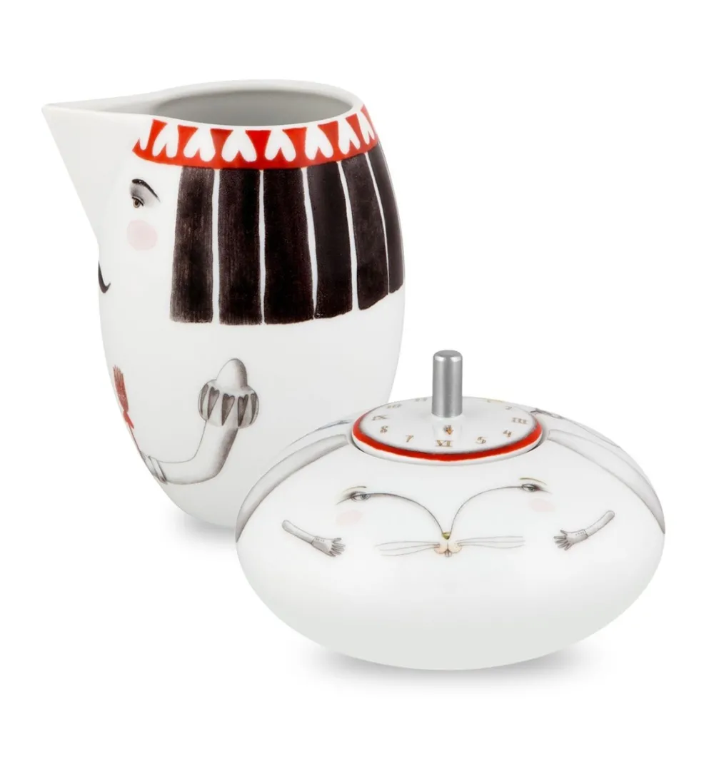 Vista Alegre Cultural Icons|Tea Sets|Tea with Alice Sugar Bowl & Milk Jug Gift Box Set