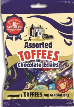Sweets|Walker's Nonsuch Assorted Toffees & Chocolate Eclairs Bag