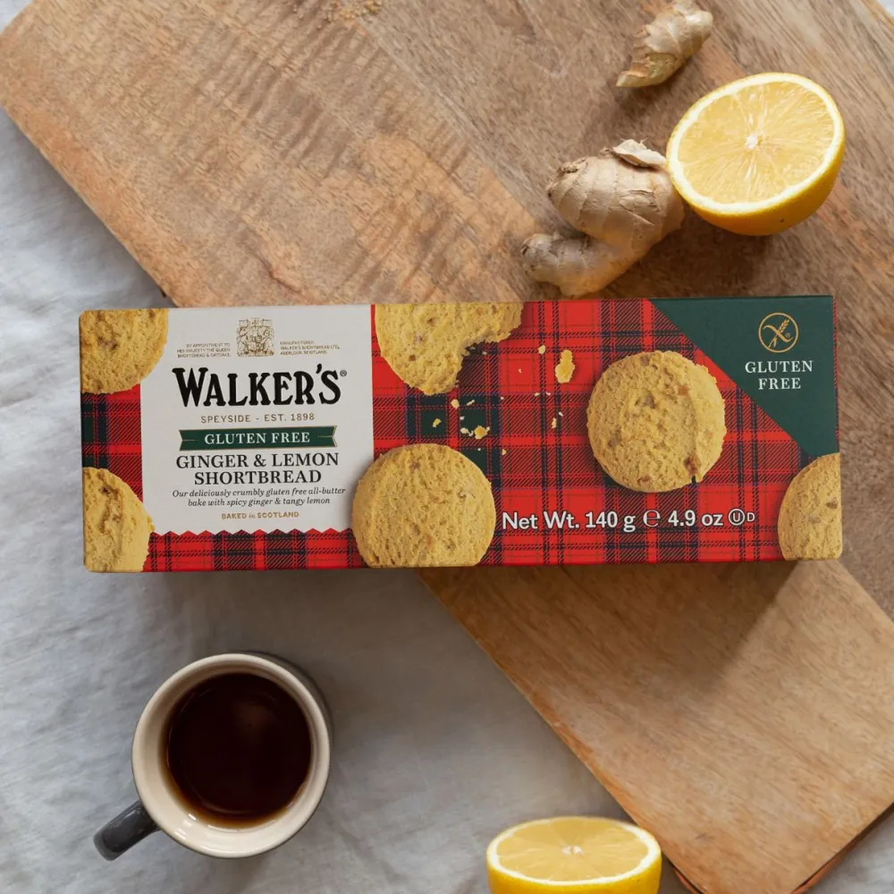Walker's Shortbread Co. Biscuits|Walker's Gluten Free Ginger & Lemon Shortbread