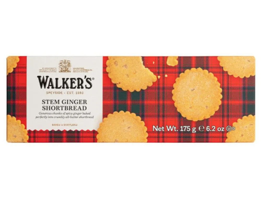 Walker's Shortbread Co. Biscuits|Walker's Pure Butter Stem Ginger Shortbread 175g