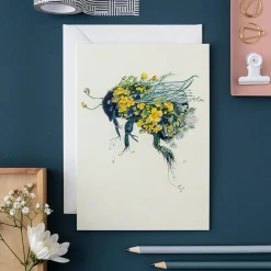 Greeting Cards|Watercolor Bumblebee Greeting Card