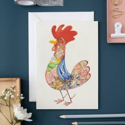 Greeting Cards|Watercolor Cockerel Greeting Card