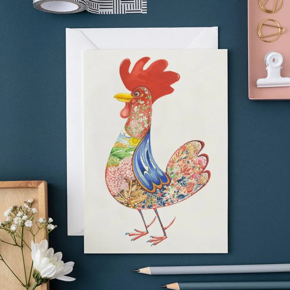 Greeting Cards|Watercolor Cockerel Greeting Card