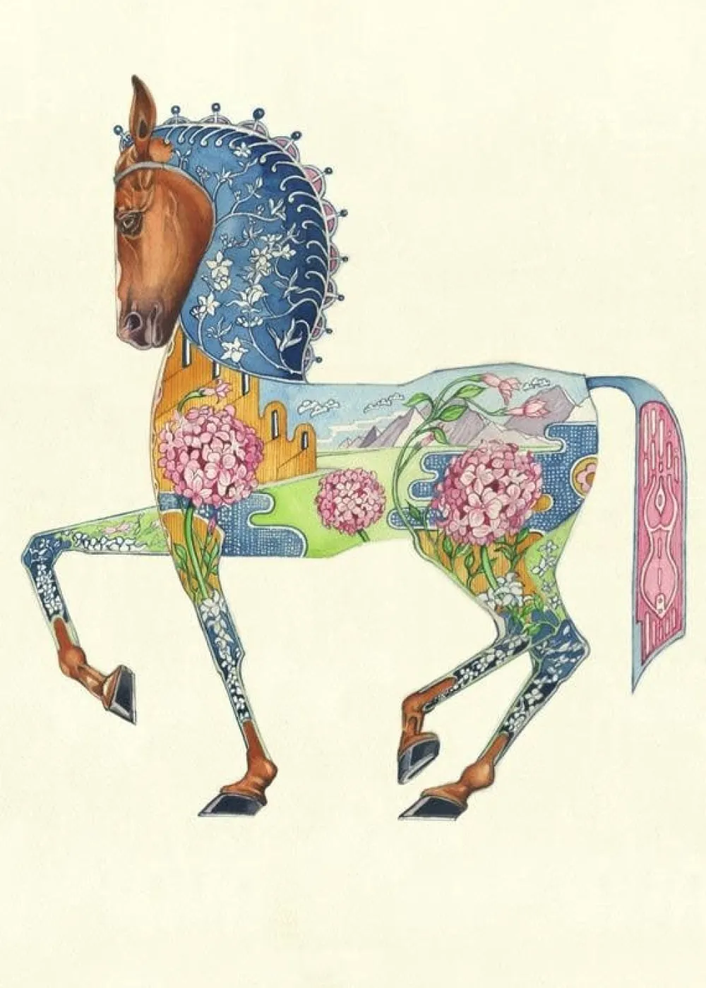 Greeting Cards|Watercolor Horse Greeting Card