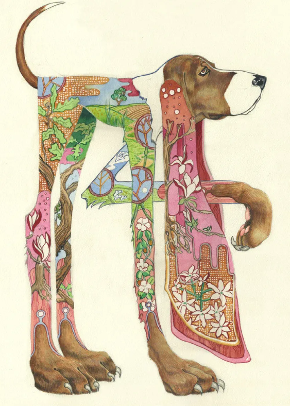 Greeting Cards|Watercolor Hound Greeting Card