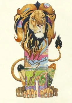 Greeting Cards|Watercolor Lion Greeting Card