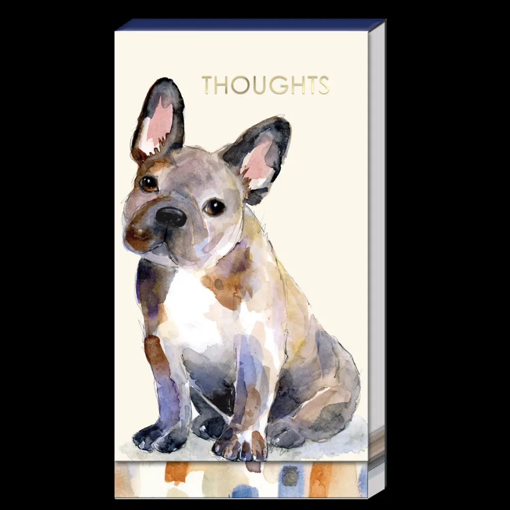 Journals & Other Stationery|Watercolor Pets Dogs French Bulldog Tall Notepad