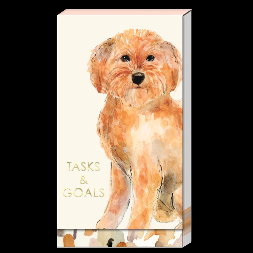 Journals & Other Stationery|Watercolor Pets Dogs Golden Doodle Tall Notepad