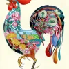 Greeting Cards|Watercolor Rooster Greeting Card