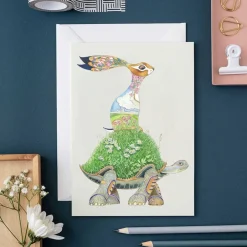 Greeting Cards|Watercolor The Tortoise and the Hare Greeting Card