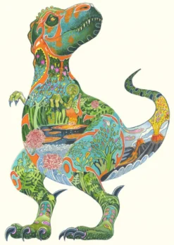 Greeting Cards|Watercolor Tyrannosaurus Rex Greeting Card