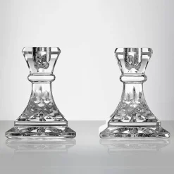 Waterford Home Accents|Waterford|Giftology Lismore Candlestick 4" Pair (Orange Tube)