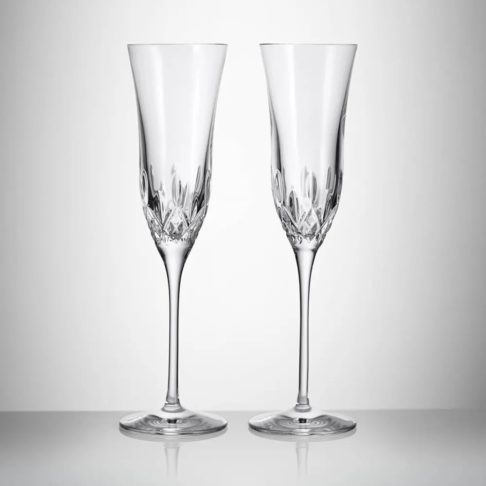 Waterford Glasses & Steins|Waterford|Lismore Essence Champagne Flute Pair
