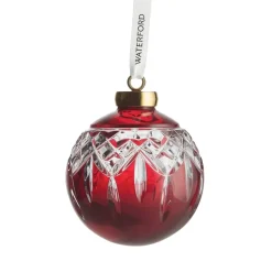 Waterford Waterford|Lismore Red Bauble Christmas Ornament
