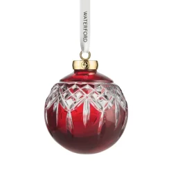Waterford Waterford|Lismore Red Bauble Christmas Ornament