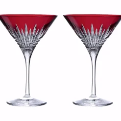 Waterford Waterford|Glasses & Steins|New Year Celebration 2024 Scarlet Martini Glasses Pair