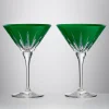 Waterford Waterford|Glasses & Steins|New Year Firework Green Martini Glass Pair