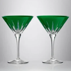 Waterford Waterford|Glasses & Steins|New Year Firework Green Martini Glass Pair