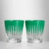 Waterford Waterford|Glasses & Steins|New Year Green Firework Tumblers Pair
