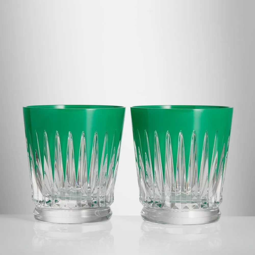 Waterford Waterford|Glasses & Steins|New Year Green Firework Tumblers Pair
