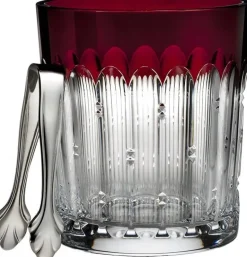 Waterford Waterford|Bar Accessories & Decanters|Red Talon Crystal Ice Bucket with Tongs