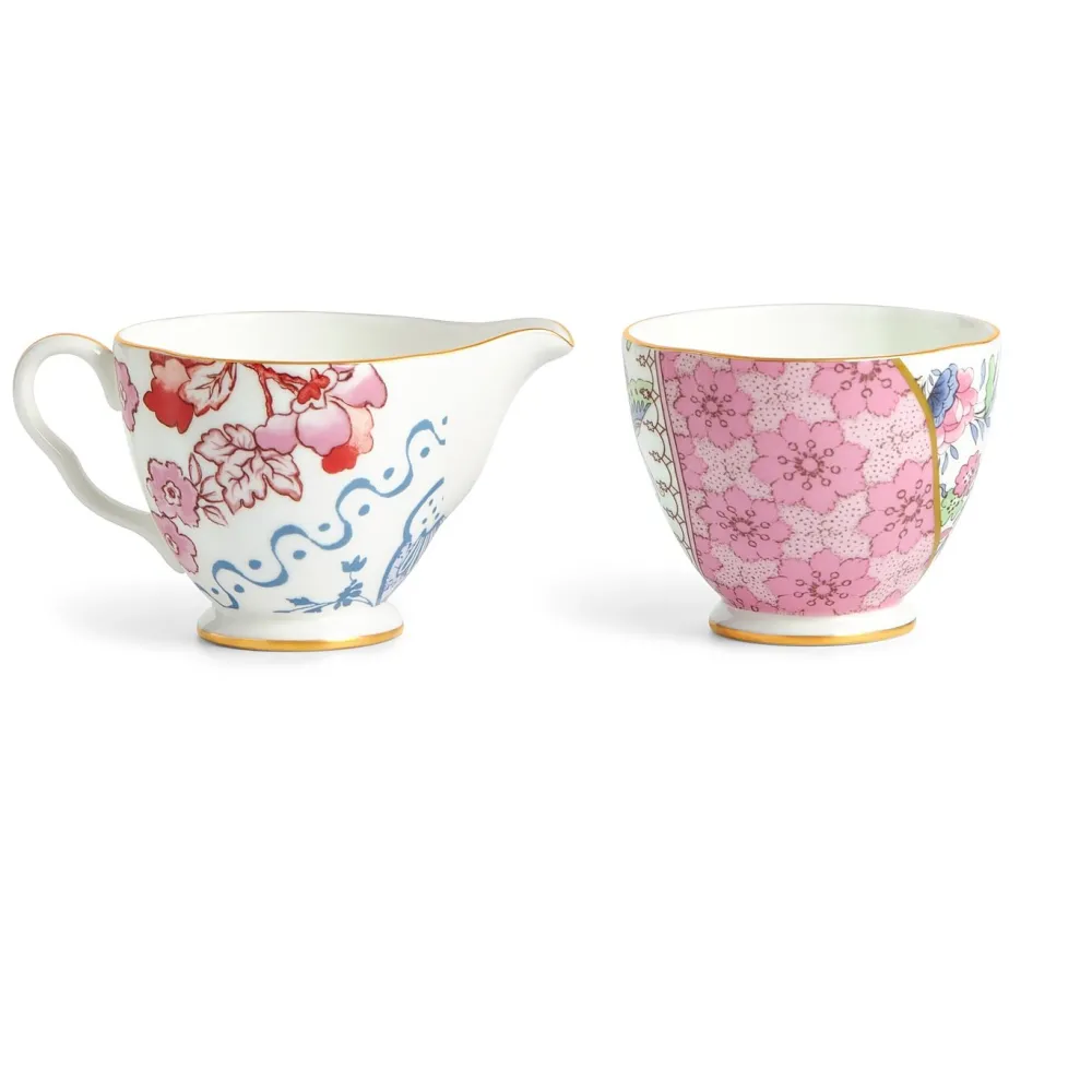Wedgwood Creamers & Sugar Bowls|Butterfly Bloom Creamer & Sugar Set