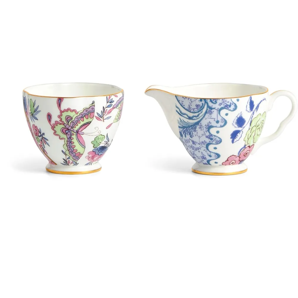 Wedgwood Creamers & Sugar Bowls|Butterfly Bloom Creamer & Sugar Set
