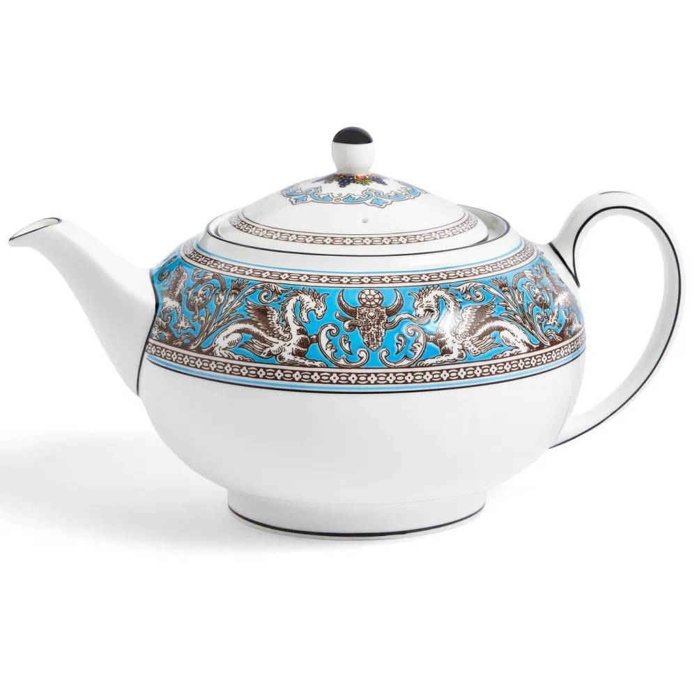 Wedgwood Teapots|Florentine Turquoise Teapot