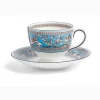 Wedgwood Teacups & Saucers|Florentine Turquoise Teacup & Saucer