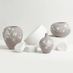 Wedgwood Vases|Magnolia Blossom Bud Vase Mink