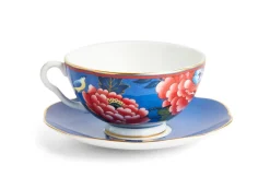 Wedgwood Teacups & Saucers|Paeonia Blush Teacup & Saucer Blue