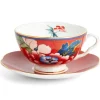 Wedgwood Teacups & Saucers|Paeonia Blush Teacup & Saucer Red