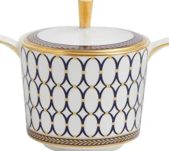 Wedgwood Creamers & Sugar Bowls|Renaissance Gold Sugar Caddy