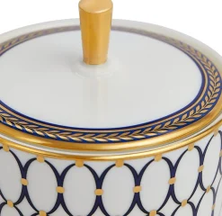 Wedgwood Creamers & Sugar Bowls|Renaissance Gold Sugar Caddy