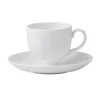 Wedgwood Teacups & Saucers|White Teacup & Saucer