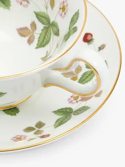 Wedgwood Teacups & Saucers|Wild Strawberry Peony Teacup & Saucer