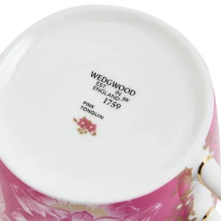 Wedgwood Teacups & Saucers|Wonderlust Pink Tonquin Teacup & Saucer