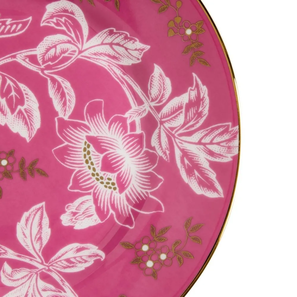 Wedgwood Tea Plates|Wonderlust Pink Tonquin 8" Plate