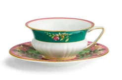 Wedgwood Teacups & Saucers|Wonderlust Pink Lotus Teacup & Saucer