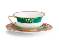 Wedgwood Teacups & Saucers|Wonderlust Pink Lotus Teacup & Saucer