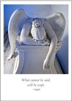 Greeting Cards|Weeping Angel Sympathy Card