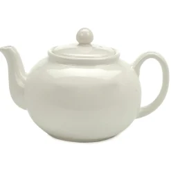 Teapots|White Stoneware Teapot